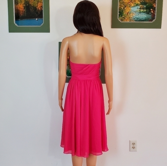 H&M chiffon strapless midi dress - Picture 3 of 13